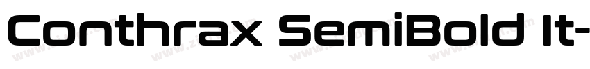 Conthrax SemiBold It字体转换 Conthrax SemiBold It字体转换